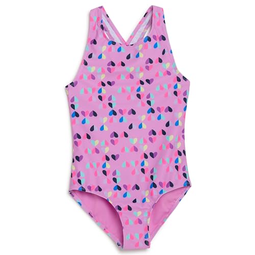 Image of Lands' End Girls' UPF 50+ Stretch Crisscross Back One Piece Swimsuit