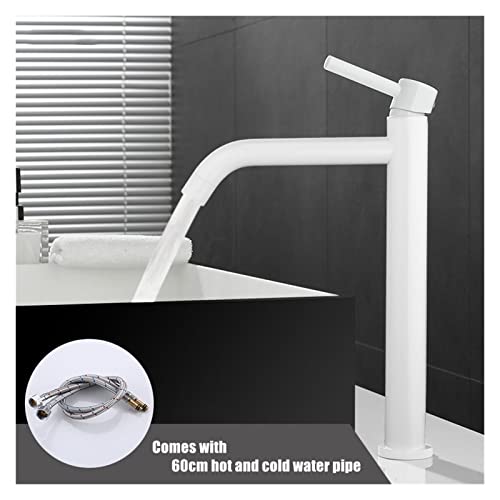 Robinet de lavabo eau chaude et froide mince à commande fluide