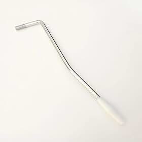 Alavanca De Guitarra Cromada Com Ponta Branca Para Tremolo