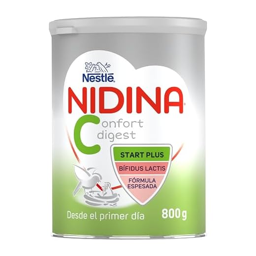 NIDINA CONFORT DIGEST Leche para lactantes en polvo, bote de 800g
