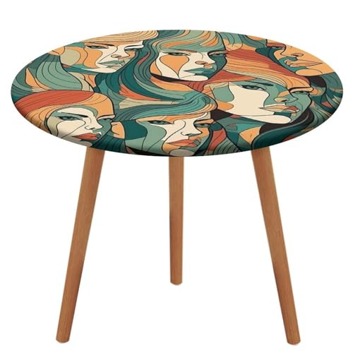 Nappe imperméable et résistante à l'huile pour table ronde de cuisine extensible - 2