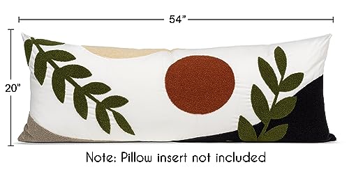 Image of Sweet Jojo Designs Boho Shabby Chic Desert Boy Girl Gender Neutral Unisex Body Pillow Cover Case Decorative Accent Long Couch Kids Bed Pregnancy Pillowcase 54x20 Green Orange Retro Bohemian Celestial