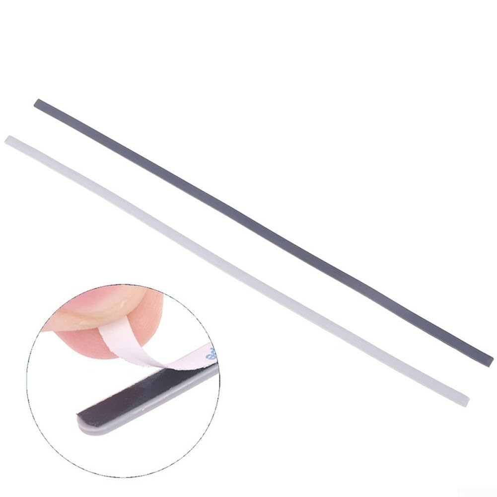 Piedini di ricambio in gomma per laptop HP ENVY X360 15-DR, striscia adesiva inferiore antiscivolo, 31,5 x 0,6 cm, nero e grigio, per stabilità e protezione (grigio)