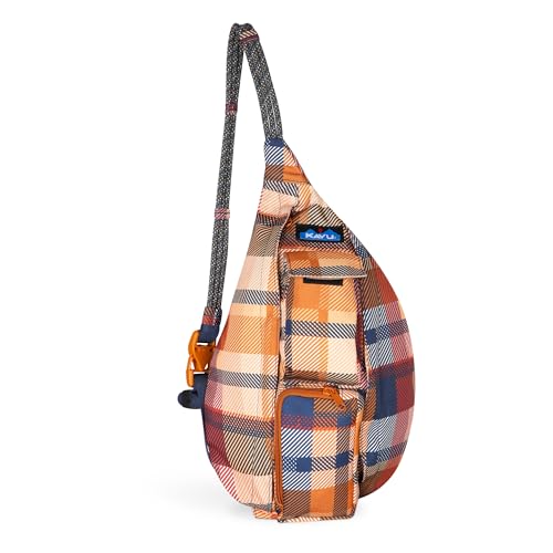 Image of KAVU Mini Rope Sling Pack with Adjustable Rope Shoulder Strap, Cabin Plaid