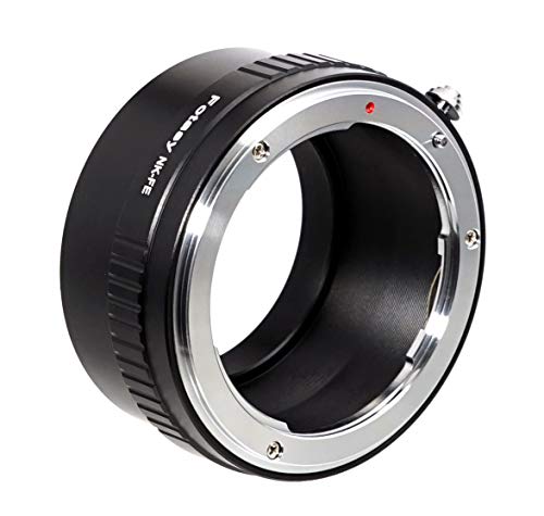 image for Fotasy Manual F Mount Lens to E-Mount Adapter, Nikkor F E Mount Adapte