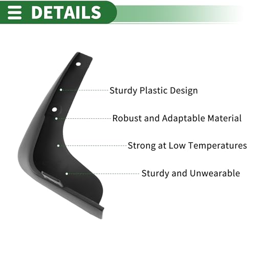 Image of Motoforti Mud Flaps Splash Guards Mud Guards for Nissan Tiida 2005-2010 W /Mount Accessories