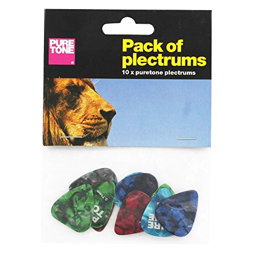 Pure Tone: Pack De Médiators (Assortiment de 10). Pour Guitare Cover