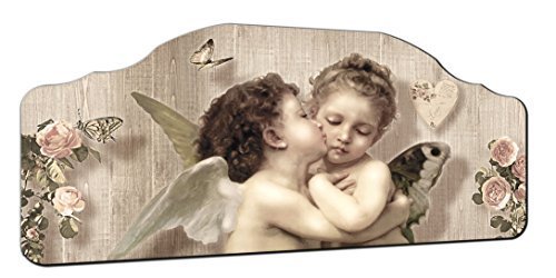 Lupia Quadro CAPEZZALE Angels 50X100 cm SU TAVOLA Lavorata Shabby Kiss