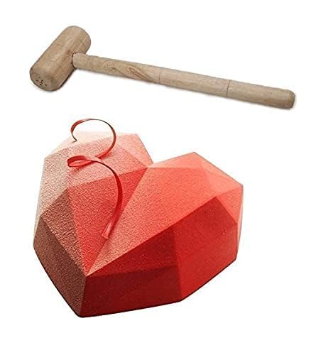 Image of Cake Decoration Kit with 360-Degree Rotating Turntable Table,12 Piece Cake Decorating Nozzle,Heart Shape Mould with Hammer, Scraper Set, Silicone Spatulaa,3 Knif (All Product Reusable & Washable)