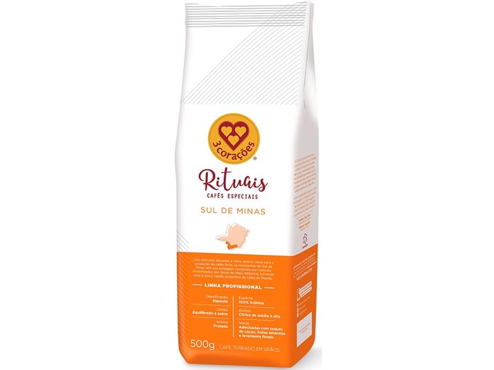 Café em Grãos 3 Corações - Rituais Sul de Minas 500gr - 3 Corações Rituais