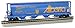 Bachmann Trains - Canadian 4-Bay Cylindrical Grain Hopper with Flashing End of Train Device - Alberta # 628311- Carstairs - HO Scale