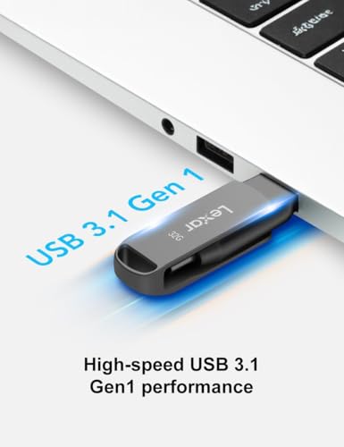 Image of Lexar Pen Drive 32GB D400 Dual Type-C and Type-A USB 3.1, up to 100MB /s Read, Storage Expansion and Backup for PC and Mac Systems, USB Drive Stores Photos, Videos & Files (LJDD400032G-BNQIG)
