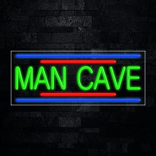 Señal de neón LED Man Cave #31205 fabricado en Estados Unidos