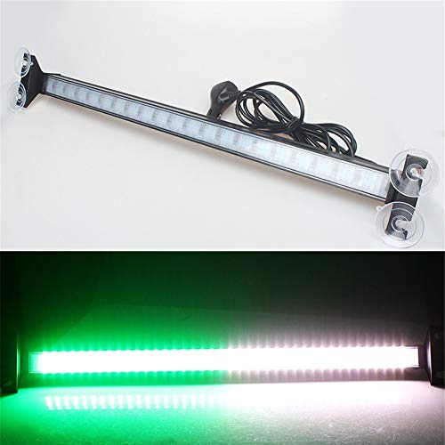 Clidr 80 Led Strobe Light Windshield Car Flash Signal Emergency Warning Light Fireman Police Light Bar Beacon Car Truck Stroboscopes (white green)