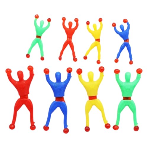 8 piezas juguetes pegajosos elásticos, juguetes de manos pegajosas de colores, mano pegajosa