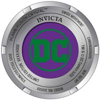 Invicta 34292 Dc Comics 52Mm Limited Ed Purple Joker Russian Diver Offshore Swiss Quartz Chronograph Watch #TOP2