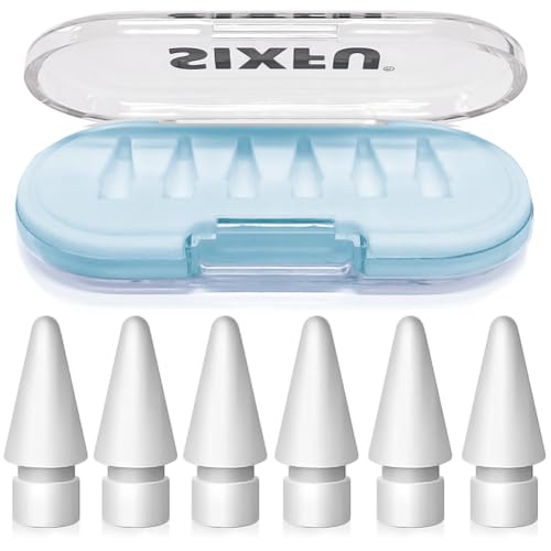 Image of SIXFU Tips for Apple Pencil Tips, Apple Pencil Pro Tips, Apple Pen Tips, Case Accessories Compatible with iPad Pencil Tips(6 PCS)
