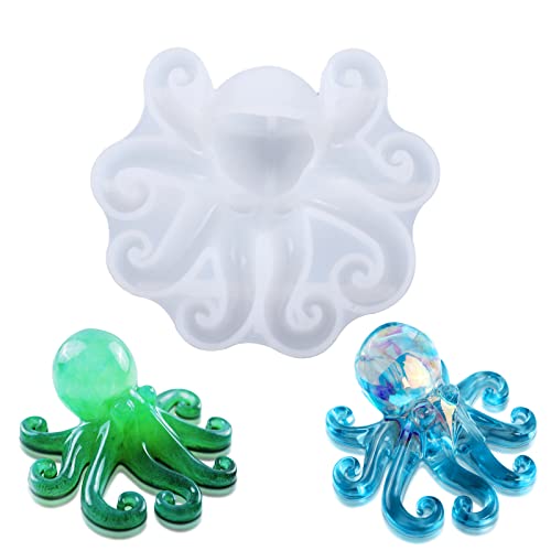 DIY Silicona Molde de Resina de Pulpo, Moldes de resina epoxi, Molde de Silicona para Animales, Para La Decoración de Fiestas, Decoración de Tartas, Manualidades