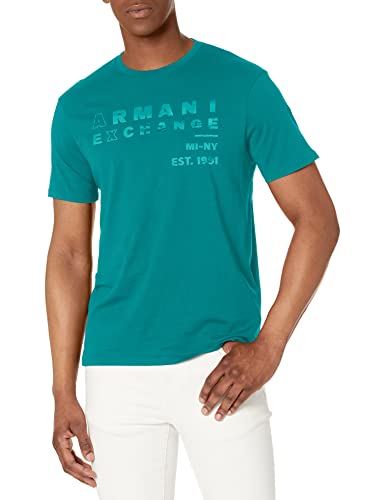 Armani Exchange Men's Metallic Armani Logo Tee