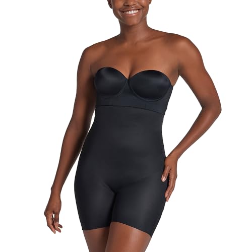 Image of Leonisa On Target - Tummy Control Shapewear Strapless Sculpting Step-in Body Shaper with Short Bottom