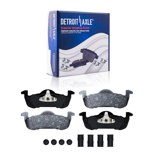 Image of Detroit Axle - 14pc Brake Kit for 2007 2008 2009 Ford Expedition Lincoln Navigator, Disc Brake Rotors Ceramic Brakes Pads Struts with Coil Spring Assembly Front and Rear Replacement