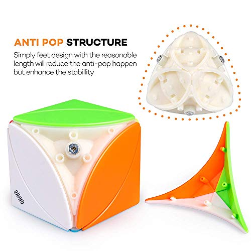 Image of D ETERNAL QY Ivy Cube Stickerless Mofangge Skewb Cube Leaf Cube Puzzle Toy