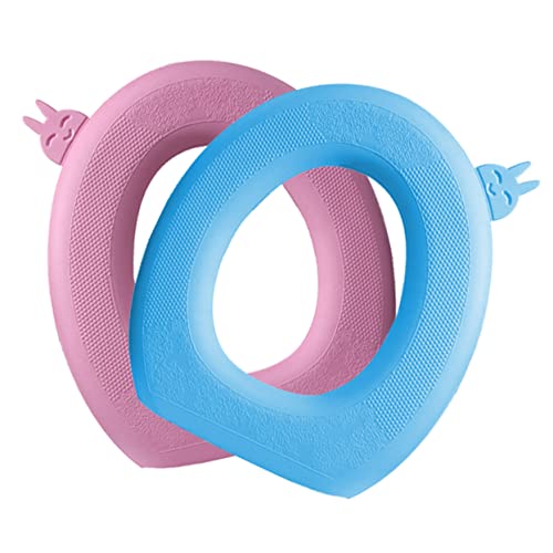 Cabilock 2 Stücke Toilettenmatte Reisesitzkissen Toilettensitzkissen Tragbares Sitzkissen Fuzzy Toilettensitzbezug Reise Toilettensitzbezüge Toilettenwärmer Eva Toilettensitzkissen