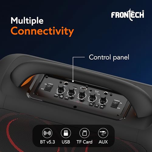 Image of FRONTECH Echo BOOM-242 Bluetooth Speaker | 70W | RGB Lighting | BT /FM /USB /TF /MIC | TWS | 1 Year Warranty (SW-0242)