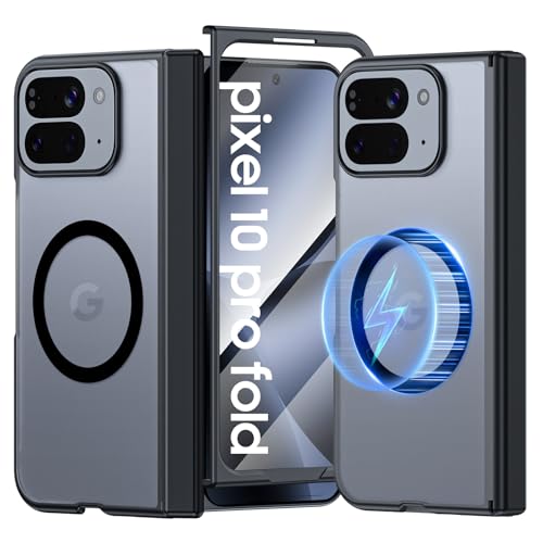 Google Pixel 10 Pro Foldp X}[gtHP[XAtJo[یP[XACX[dΉAϏՌA^X}[gtHP[X (ubN)