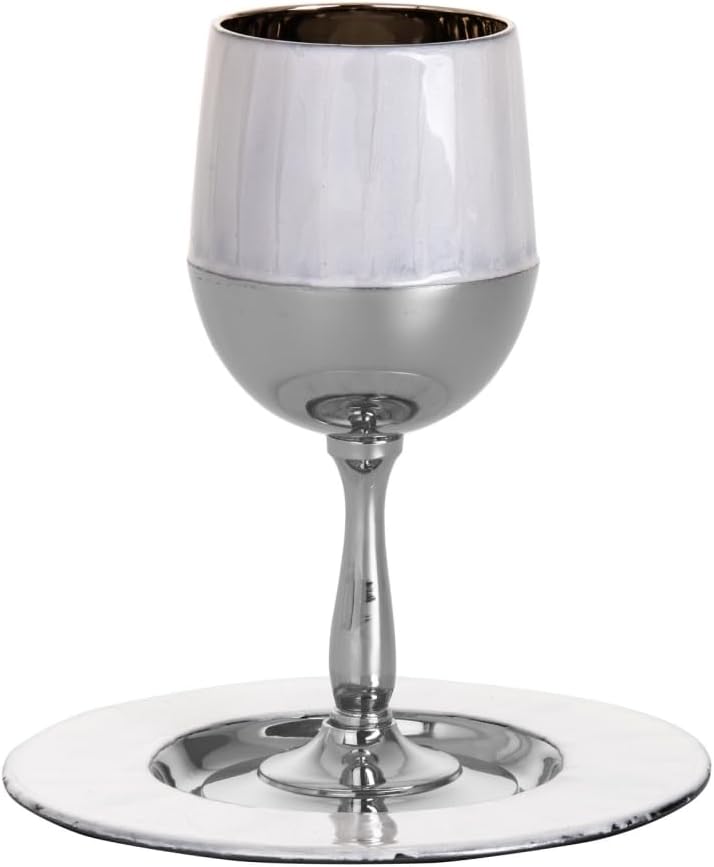5.75 x 2.75 in. Kiddush Cup White