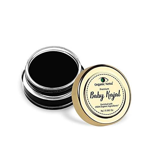 Cubicle Organic Netra Baby Kajal - 100% Natural, Enriched With Certified Organic Ingredients, Chemical-Free Kajal, Water Resistant and Long Lasting - 8g