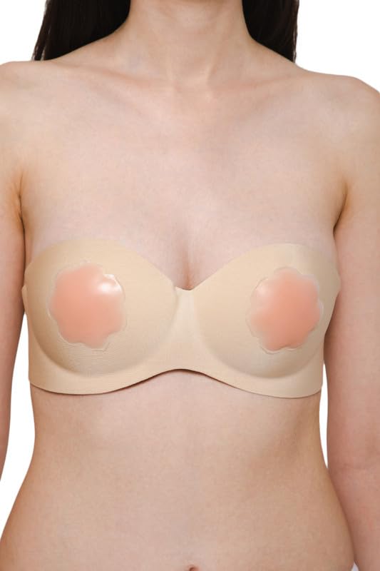 Intimacy Reusable Ultra Thin Invisible Pushup Nipple Cover Silicone| Comfortable Invisible Breast Petals for Women-image-6