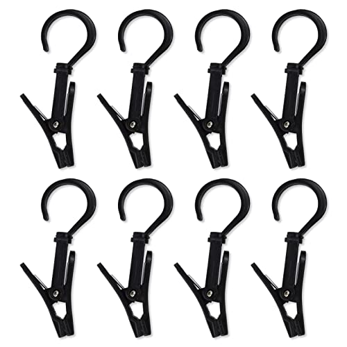 LAMXD 8 Pcs Tent Canopy Clip Light Hooks Adjustable Multifunctional Tent Canopy Clip Outdoor Camping Equipment Accessories