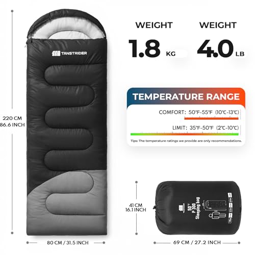 Sleeping Bags for Adults Warm Weather,4lb Backpacking Compact Lightweight Camping Sleeping Bag with Compression Sack for Kids,Camping Essentials Gear for Hiking,Travel, Climb,Outdoor,Indoor miniatura 2