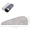 2-Pack-Hair-Drying-Towels-Hair-Towel-Wrap-Super-Absorbent-Microfiber-Hair-Towel-Turban-with-Button-Design-to-Dry-Hair-QuicklyDark-GrayLight-Gray M-bestl 2 Pack Hair Drying Towels, Hair Towel Wrap, Absorbent Microfiber Hair Towel Turban with Button Design to Dry Hair Quickly(Dark Gray&Light Gray)