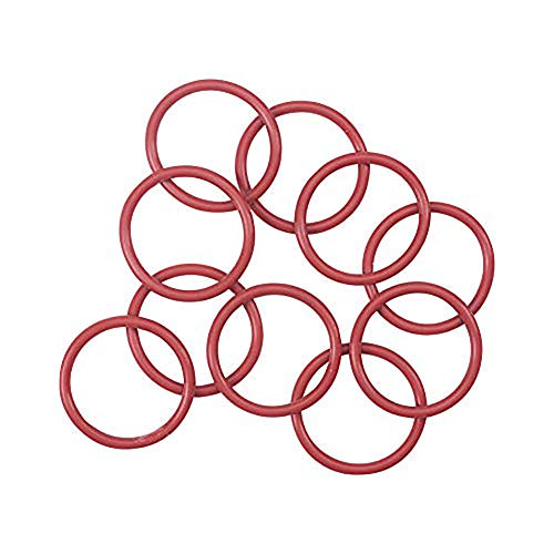 Othmro シリコーンOリング シールOリング 3.1mm幅 34mm外径 10個入り 赤 Oリング シリコーンゴムOリング O型リング シールガスケット シリコーンOリング ゴムガスケット ラバー パッキン 耐熱 耐油 防水 車 エアコン 各種機器のガスケット 機械修理 完全密封