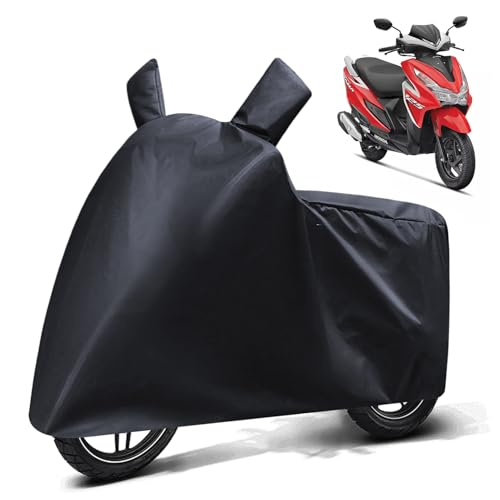 Image of FABTEC Waterproof Scooty Body Cover Compatible with Grazia, A1 (Black)