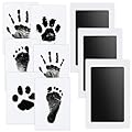 Nabance Set Impronte Bimbi 3pcs Impronte di Mani e Piedi cuscinetto del timbro senza tocco non tossici sicuri Tampone per stampare Tamponi di Inchiostro per neonati da 0 a 6 mesi cucciolo cane gatto