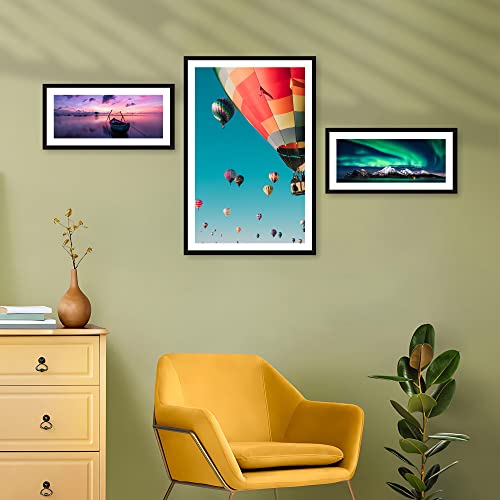 Image of Ritwika's Customized Set of 3 Premium Personalized Print Collage Frames with Your Photos In 2 Sizes | Two 6X12 & One 12X18 Inches | Gift For Anniversary, Birthday, Wedding, Couples