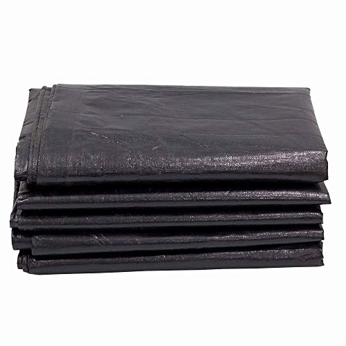 Preisvergleich Produktbild LJFPB Abdeckplane Verdickte Schwarze Plane Wasserdichtes Abdecktuch PE-Kunststoffplane Temperatur- und kältebeständig Einfach zu Falten 180 g / m² (größe : 5x8m)