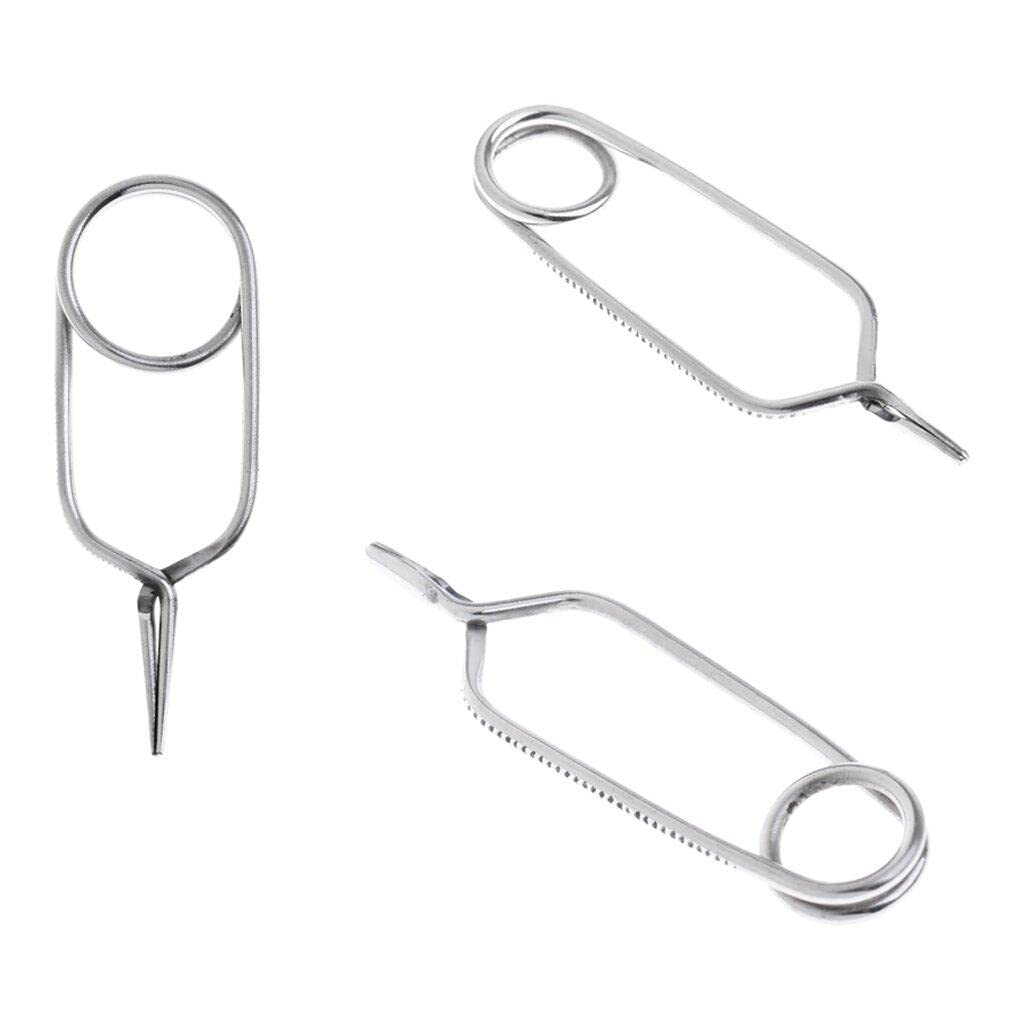 3 Pieces Fly Tying Hackle Pliers Fly Tying Tools Durable To Use Nice and Deft