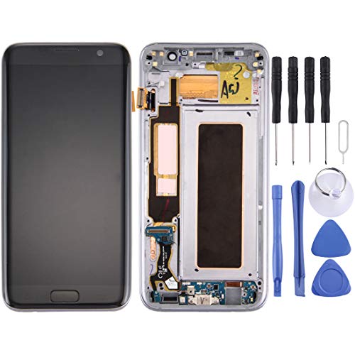 Écran LCD Galaxy S7 Edge complet avec châssis noir pour réparer votre smartphone endommagé