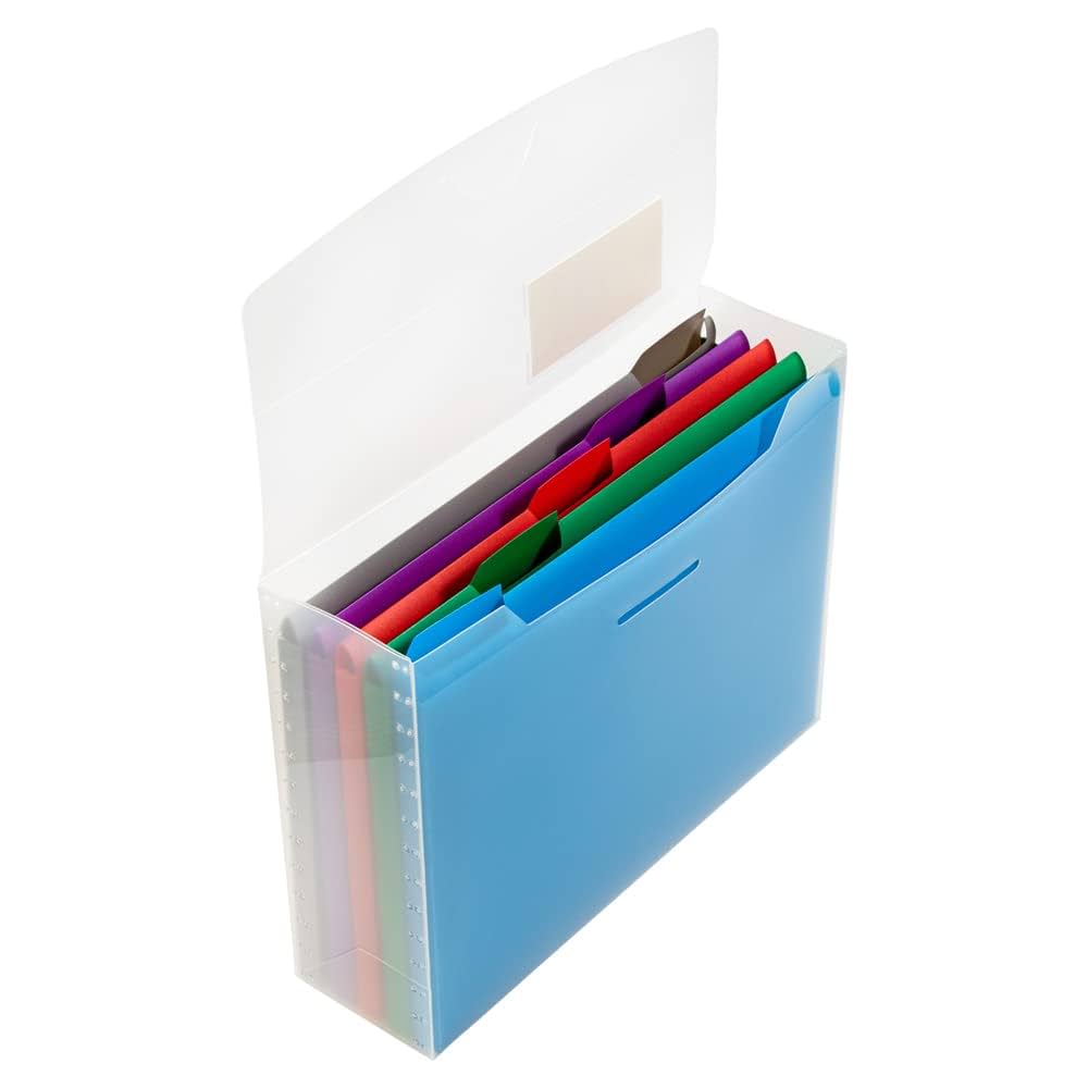 Amazon.com: JAM PAPER Storage Box with Colored Files - 12.5