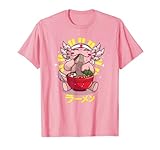 Lindo Axolotl Ramen Salamandra Japonesa como Amante de Axolotls Camiseta