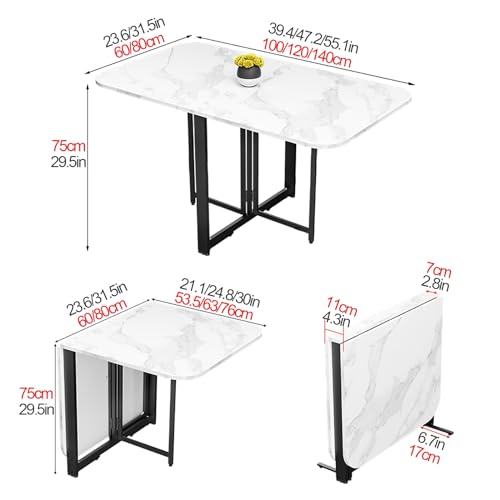 Table de cuisine extensible LWX pour dîner et recevoir en studio