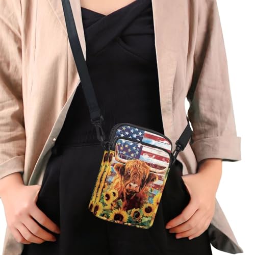 Image of Lightweight Small Crossbody Bags Cell Phone Purses Travel Pouch Shoulder Bag for Women