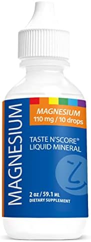 Taste N' Score Magnesium Liquid Ionic Mineral Supplement; 100% Pure; 110 mg; 72 Servings