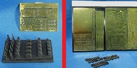 Bundle lot of Metallic Details MD14434+MD14435 C-5B Galaxy + Antennas,Wheel Bays