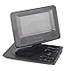 Tragbarer DVD-Player mit Großem Schwenkbarem Bildschirm, 806 Mobiler DVD-Player, 1500 MAh, Wiederaufladbar, Unterstützt Synchronisierung von TV/SD-Karte/USB/Region (Schwarz)