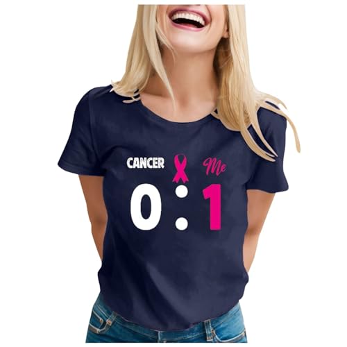Top rose femme élégant et léger XXL, t-shirt été confortable coloris marine